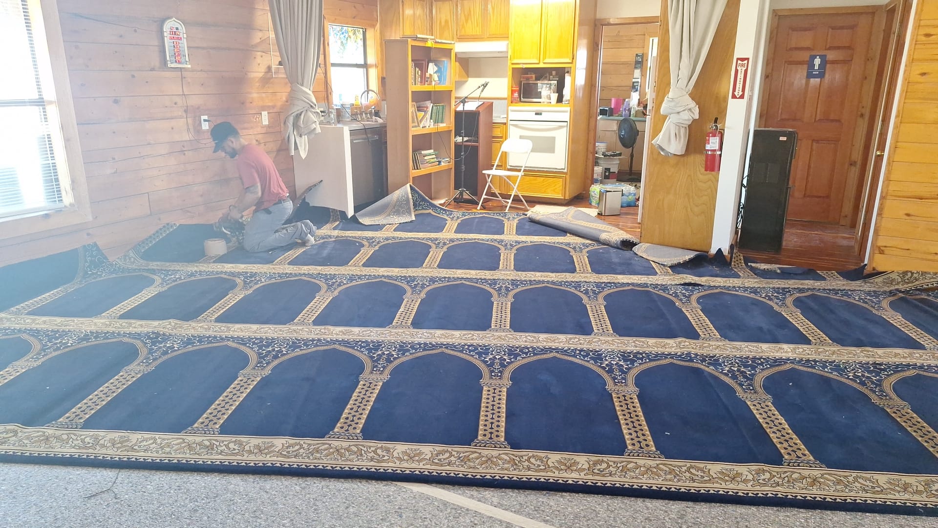 Prayer Carpet Installation